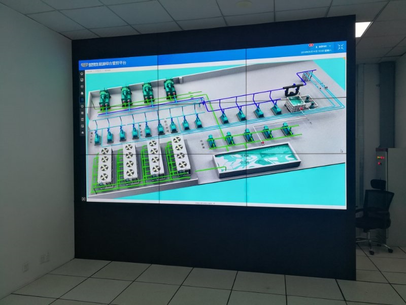 浙江省某吉利汽車研究中心監(jiān)控室55寸2X3拼接改造55寸3X3拼接項目案例成功展示